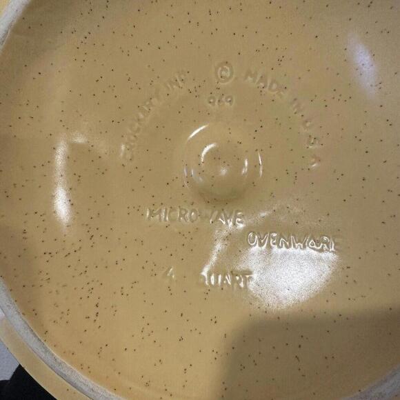 Miracle Maid Pottery Craft Butterfly 4 Qt Soup Stew Pot Dish Ovenware  8”‎ X 5” - Picture 3 of 5